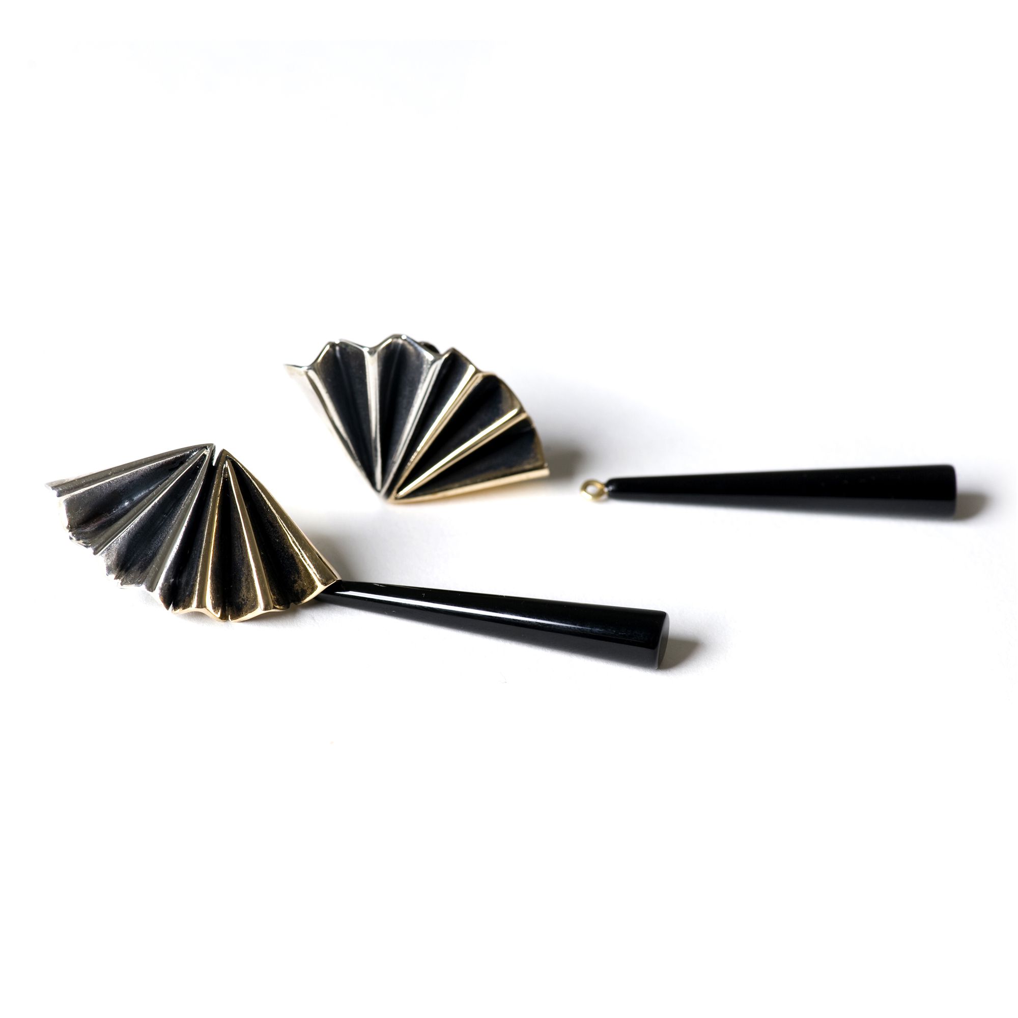 Bicolor 'fan' earrings VENTAGLI | OR CLASSICAGBR